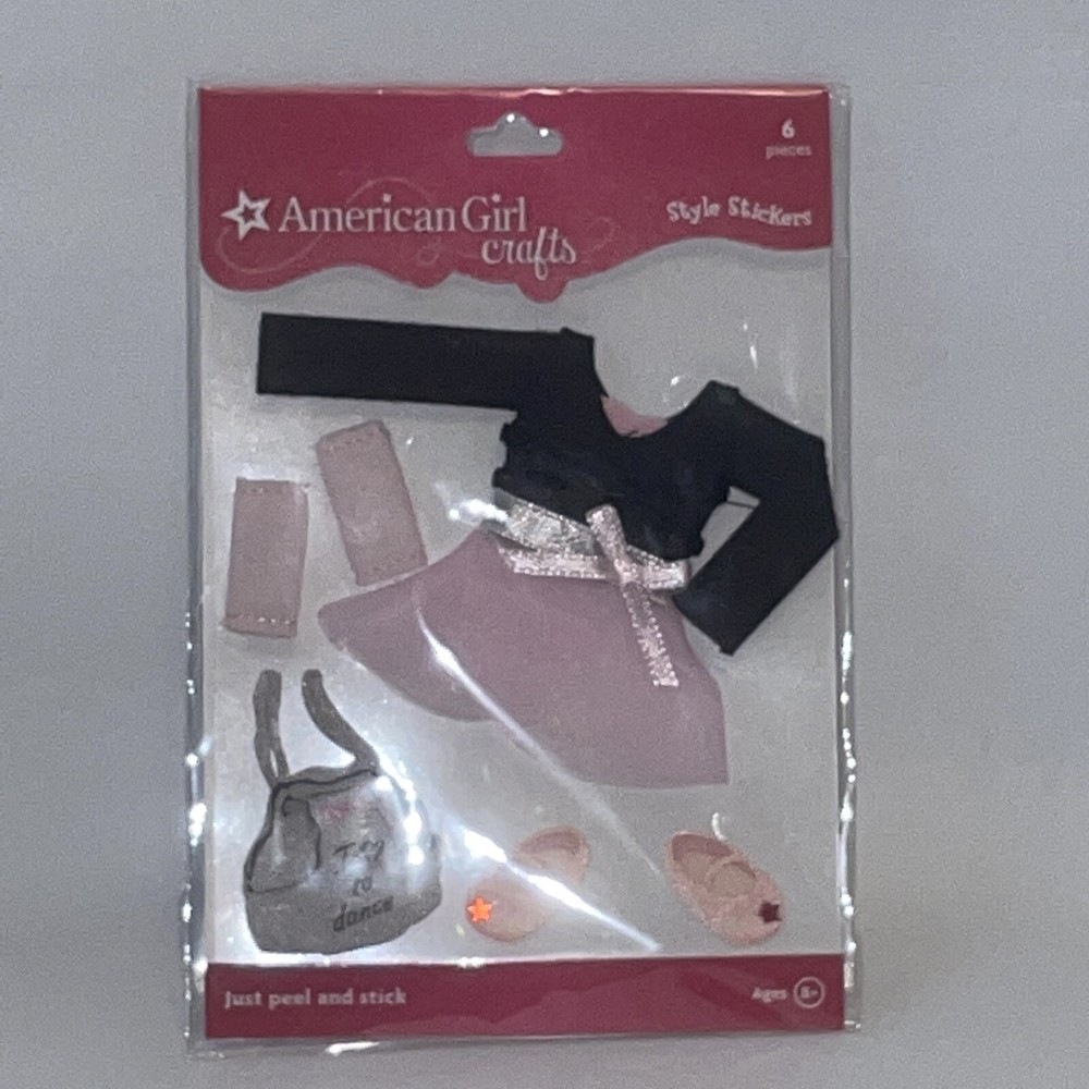 American Girl Crafts Style Stickers 6 Pieces