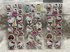 Retro Vintage Look Hello Kitty 3D Bubble Puffy Stickers 3 sets (#32)