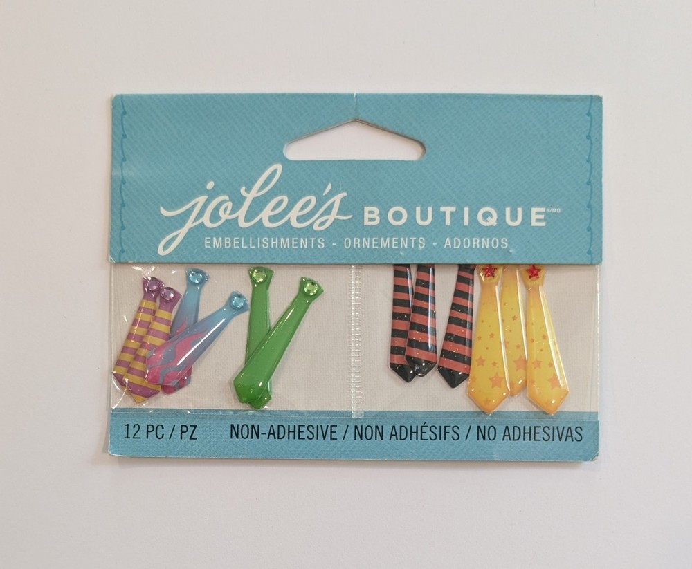 Jolee’s Mini Men’s Ties Scrapbooking Embellishments