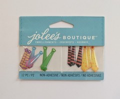 Jolee’s Mini Men’s Ties Scrapbooking Embellishments