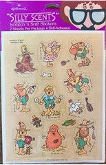 PACK Vintage 1983 Hallmark Silly Scents Hayseed Scratch & Sniff Stickers
