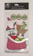 Christmas Companions Santa Reindeer Sleigh Scrapbooking Stickers By Paper Bliss