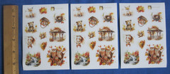 #9 Lot-19 Packages Stickers Halloween Fall Turkey Cardmaking Scrapbook Craft