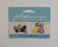 Jolee’s Mini Birthday Confetti & Party Hats Scrapbooking Embellishments