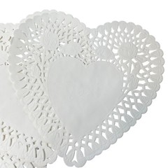 White Heart Doilies Paper Romance Valentine’s Day Ephemera 30 Plus Crafts mq Jun