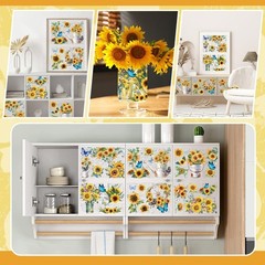 Obookey Rub on Transfers for Crafts and Furniture Stickers, Sunflower