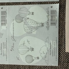 Vintage Mrs. Grossman’s Hot Air Balloons Sticker Sheet Style + AGC Sheets Read
