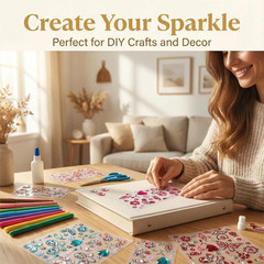 Self Adhesive Gem Stickers, Rhinestones Stick on Jewels for Crafts, Sparkly Crys