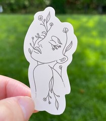 50pcs BOHEMIAN stickers, BOHO CHIC, Boho, Girly, pink, feminine, flowers retro