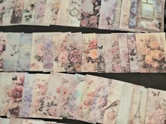100Pc Floral Abundance Scrapbooking JJ Craft Papers No Duplicates