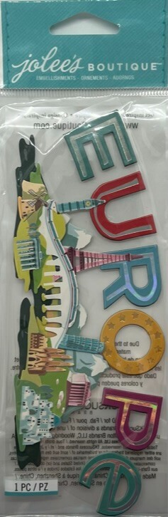 Travel Stickers | Dimensional Scrapbook Stickers | Jolee’s Boutique Sticker