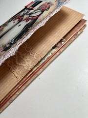 valentines junk journal scrapbook tassel pen clip 74 pages penguin couple