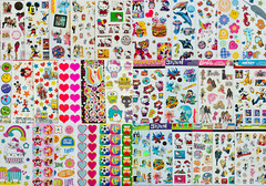 400+ STICKERS mxd themes STITCH bluey DR SEUSS Hello Kitty Mickey Mouse TROLLS