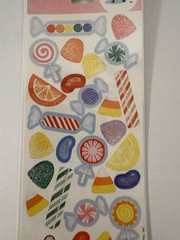 Hallmark Stickeroni Stickers Vintage Candy Lollipops Yummy 1 Sheet Made In USA
