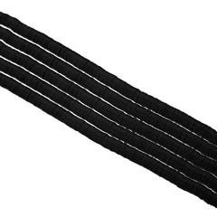 6mm Polymer Clay Beads Spacer, 1750Pcs 5 Strands Round Spacer, Black