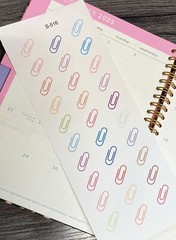 Clipboard, Office Meeting, Meeting, Handmake Erin Condren Planner Sticker