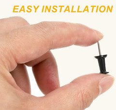 📌400 ALL BLACK📌 Push Pin Plastic Head Steel Point Thumb Tacks Pushpins 📌NEW📌