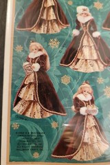 NEW Hallmark CHRISTMAS BARBIE VINTAGE RED DRESS 24 Stickers 4 Sheets Pack