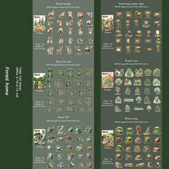 150 Pcs Forest Scrapbook Stickers for Journaling and Scrapbooking Supplies