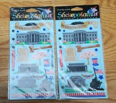 Lot of 2: Stickopotamus Binder Stickers/ Washington D.C. / NIP