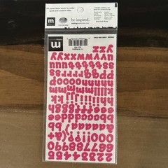 Making Memories Alphabet Stickers Lot of 4 Glitter Gem Spring Creative Letters