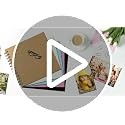 DIY Scrapbook Album 7×7 Inch Hardcover Kraft Paper Memory Photo Book 40 Pages