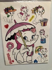 Disney Marie Cat Large Vinyl Water Proof Sticker Sheet Vintage