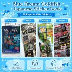 Japanese Sticker Book Set 990Pcs Scrapbook Stickers Junk Journal Supplies