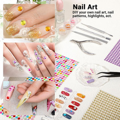 6048PCS Gem Sticker for Craft, 6Mm Adhesive Rhinestone Stickers, 12 Embellishmen
