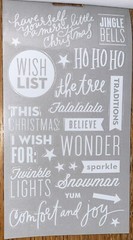 Mambi Sticks Christmas Words Letters Numbers 6pgs Alphabet Alpha Clear Stickers