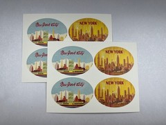 Cavallini & Co. New York City Vintage Sticker Set, Assorted