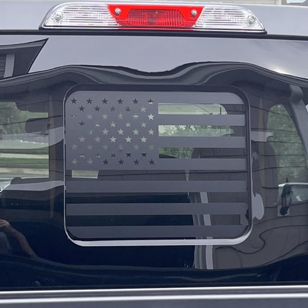 Rear Back Middle Window American Flag Decal Fits Ford F150 F250 F350 2015-202…