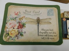 Junk Journal Add-Ons Handmade Tags Card Envelope File Clipboard Ephemera Set 3