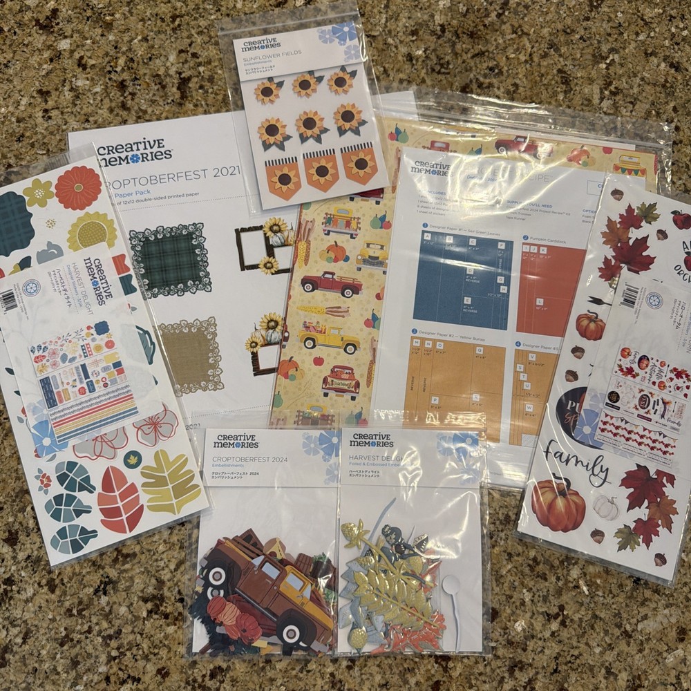 Creative Memories FALL FUN BUNDLE- BRAND NEW! DIFFERENT MATCHING COLLECTIONS-NEW