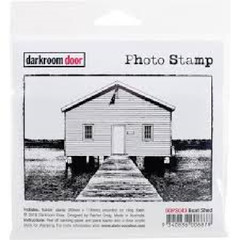 Darkroom Door Photo Stamp Red Rubber Stamp BOAT SHED