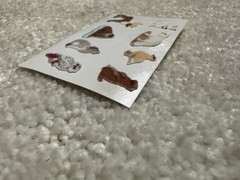 Vintage Fuzzy Flocked Mini Arctic Animal Stickers, Used, Sheet Is 1.5“ X 2.5“