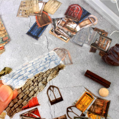 Vintage Scrapbooking Kit, 90 Sheets Garden Theme, Scrapbook Stickers and Decorat