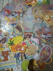 Kawaii Memo Sheets And Sticker Flakes – 100 Pieces Grab Bag Stationery