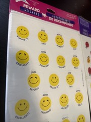 2 Packs Vintage? Hallmark Stickers – Rewards – Yellow Smiley Faces & Ladybugs
