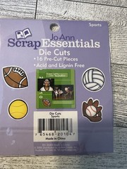 NEW Scrapbook Card Making SPORTS DIE CUTS 16 Pcs JoAnn Scrap Essentials