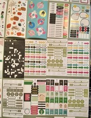 HUGE Lot of Happy Planner Stickers Over 140 Pages Of Stickers & 2 Binders