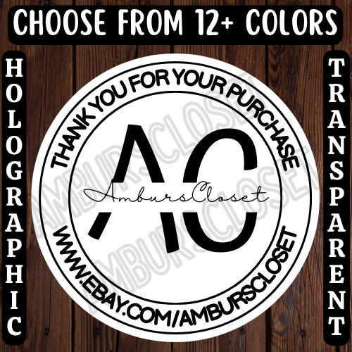 40 CUSTOM EBAY STORE STICKERS 2″ LABELS SEALS THANK YOU SCRATCH RESISTANT