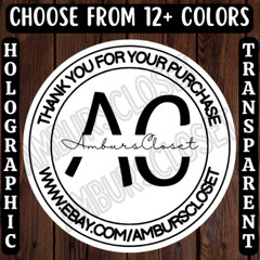 40 CUSTOM EBAY STORE STICKERS 2″ LABELS SEALS THANK YOU SCRATCH RESISTANT