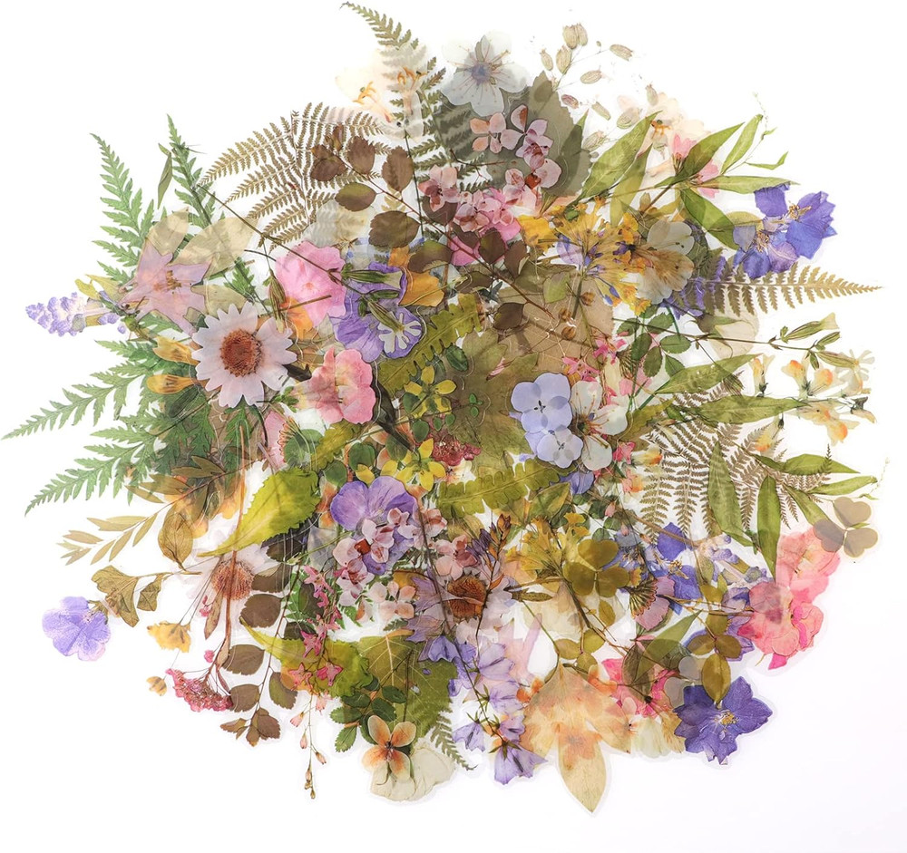 160Pcs Pre-Cut Scrapbooks Natural Stickers, Floral and Plant Sticker for DIY Cra