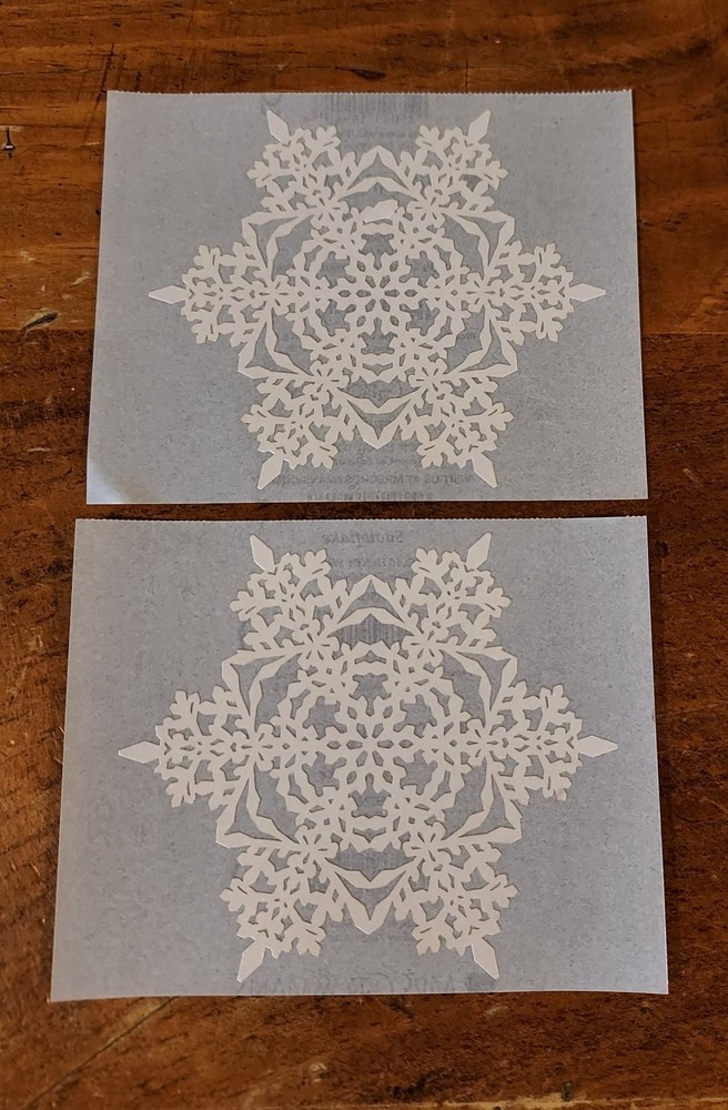 Mrs. Grossman Sticker Half Sheets – Laser Cut Snowflake