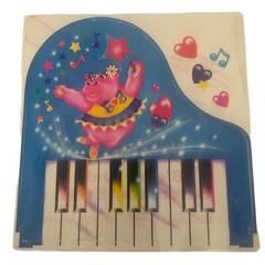 Vintage 1980’s Lisa Frank Jumbo sticker RARE. Ballet Ballerina Hipo, piano.