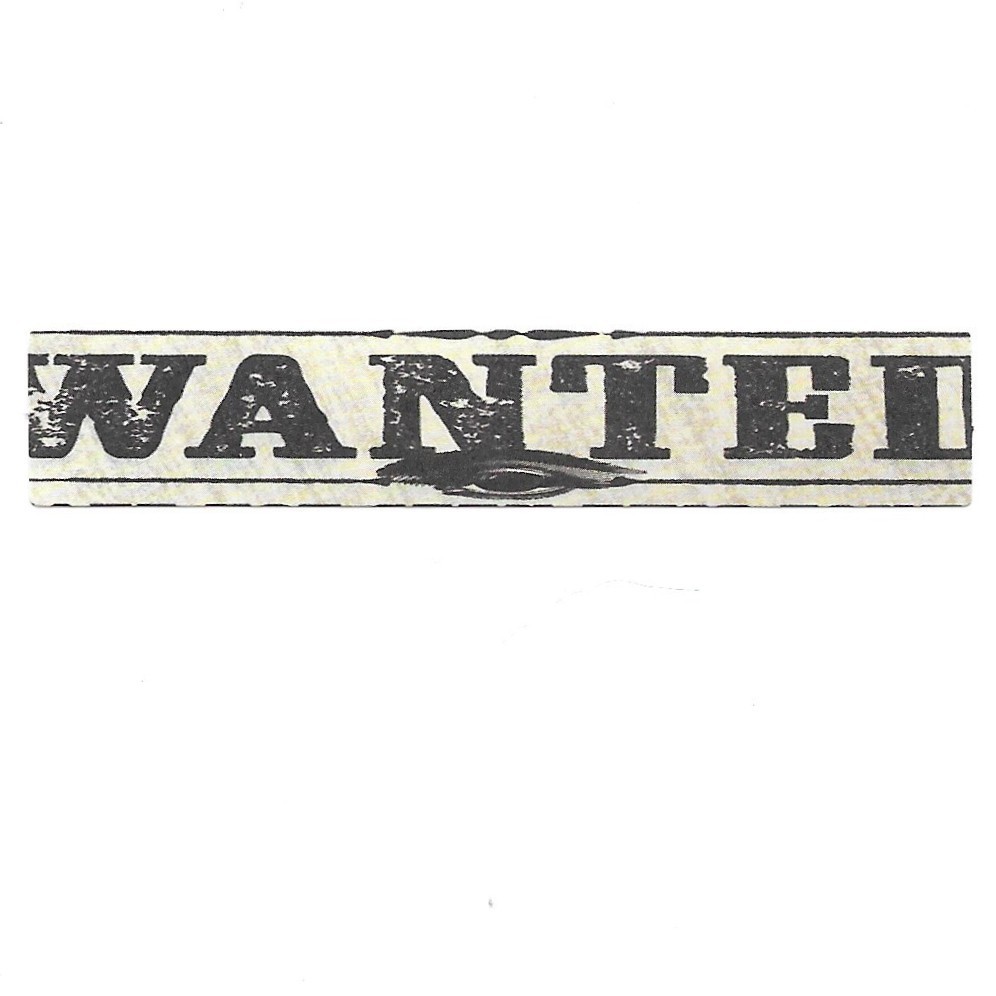 Wanted Poster Old West Distressed Paper Sticker Decal Die Cut Retro Vintage