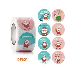 500pcs/Roll Decoration Merry Christmas Roll Paper Party Sticker Gift Label