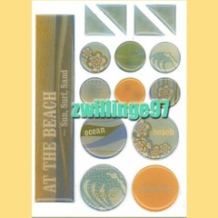 2 SETS CLOUD9 DESIGN THIS’n THAT RILEY’s BAY ROUND ACCENTS 3D EPOXY STICKERS