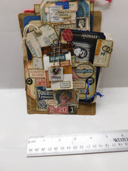 Junk Journal Add-Ons Handmade Tags Card Envelope File Clipboard Ephemera Set 8
